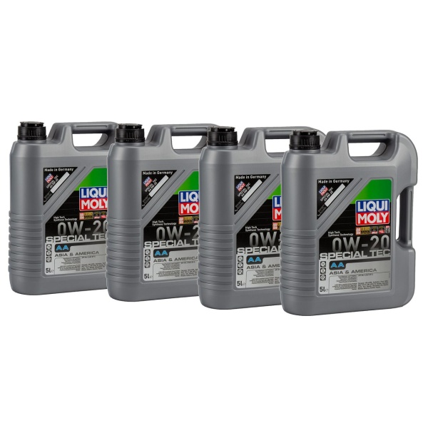 Set 4 Buc Ulei Motor Liqui Moly Special Tec AA 0W-20 Asia America 5L 9734